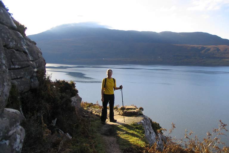 On-the-path-to-Scoraig Farm Sitting in Outer Hebrides Scotland